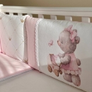 Set lenjerie Patut BebeCopii 8 piese Teddy Kids Toys Roz (6)